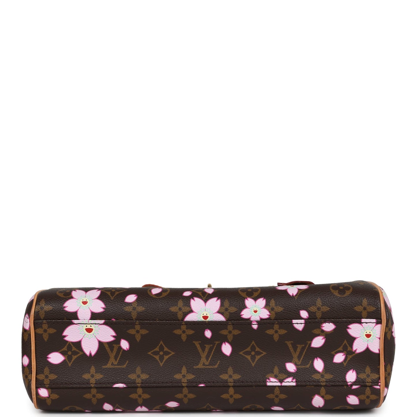 Louis Vuitton Vintage x Takashi Murakami Brown Monogram Cherry Blossom Sac Retro PM Gold Hardware