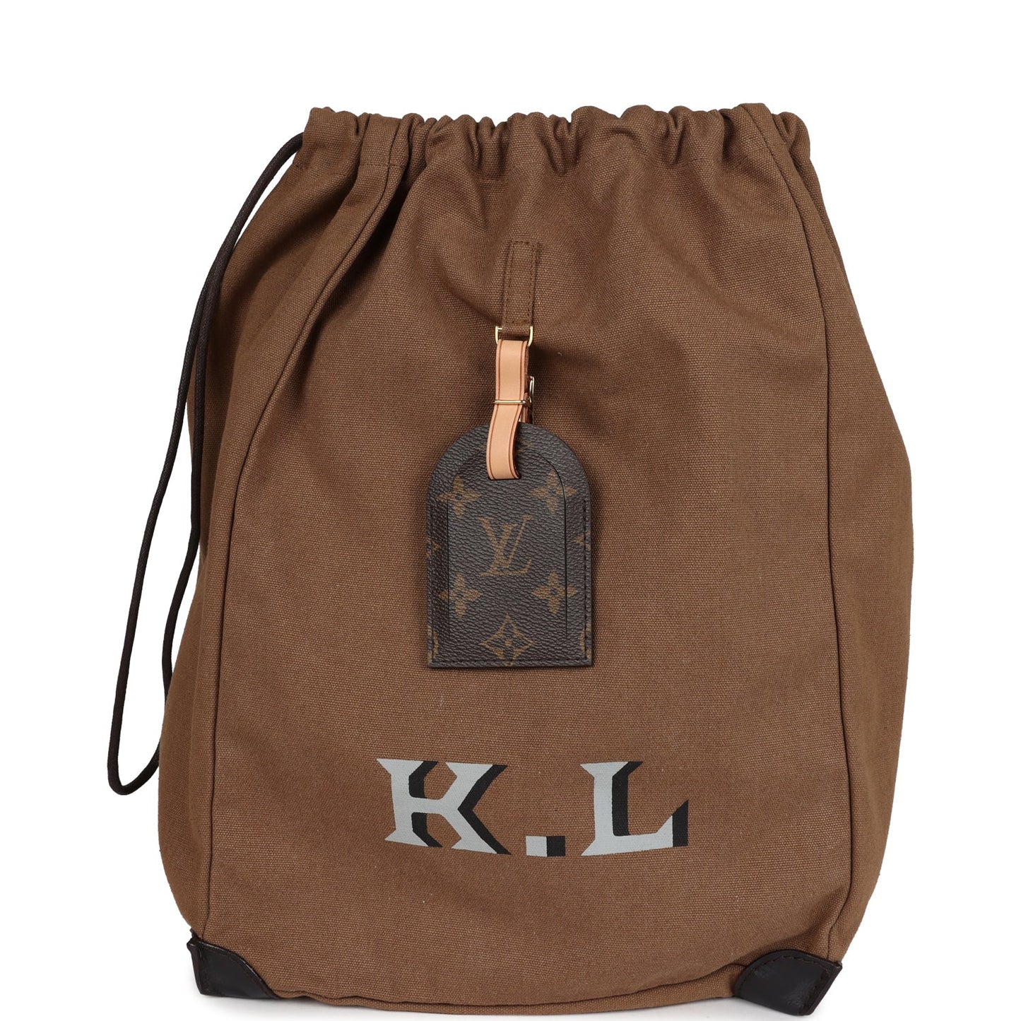 Louis Vuitton x Karl Lagerfeld Iconoclast Mini Punching Bag Brown Monogram Canvas Brass Hardware