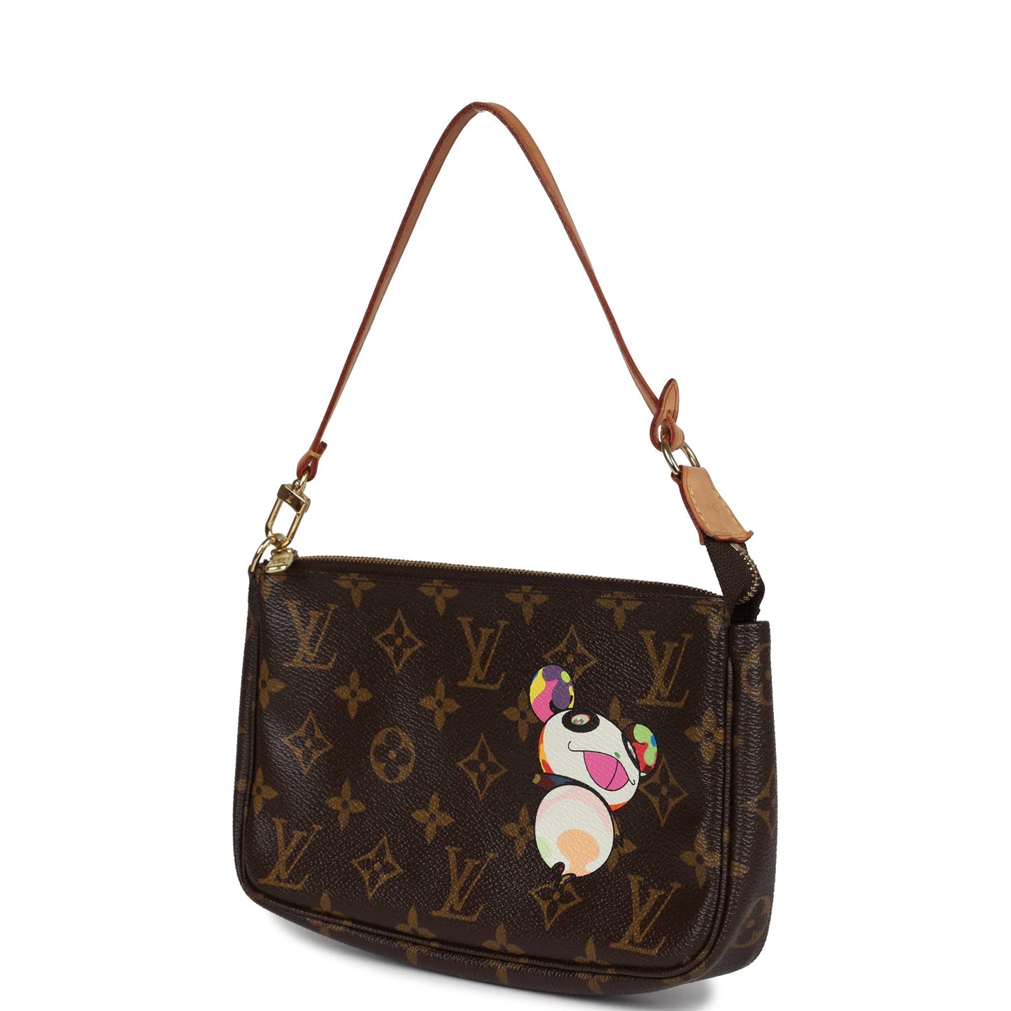 Louis Vuitton Vintage X Murakami Panda Pochette Accessories Monogram Gold Hardware