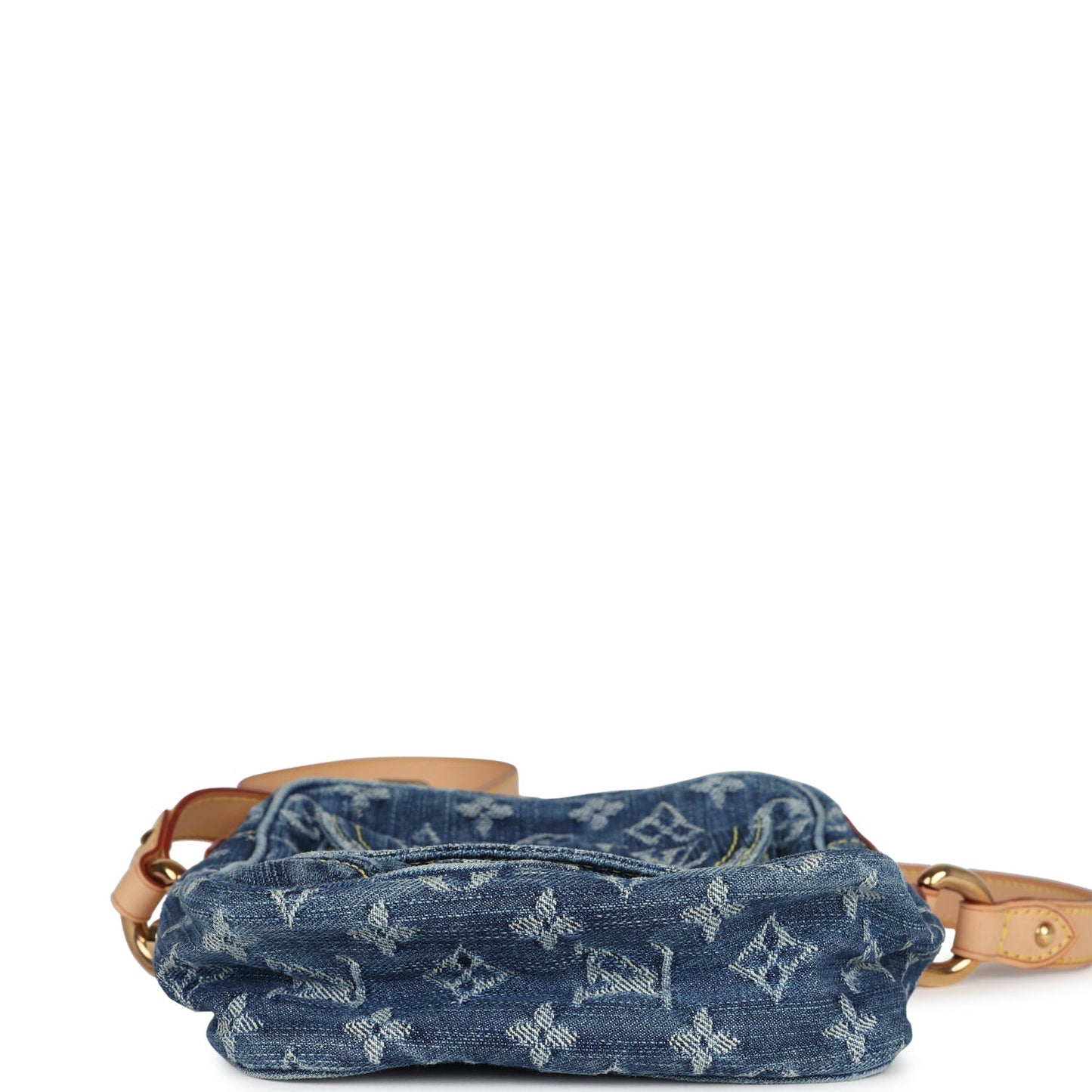 Louis Vuitton Camera Crossbody Bag Blue Monogram Denim Gold Hardware
