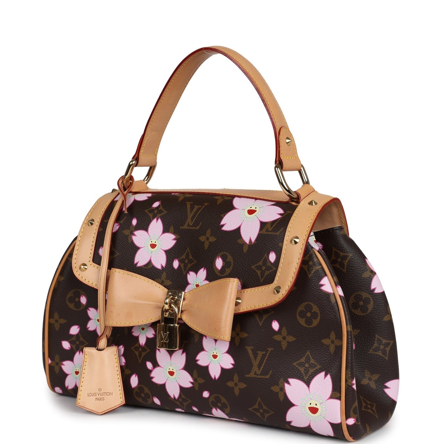 Louis Vuitton Vintage x Takashi Murakami Sac Retro PM Brown Monogram Cherry Blossom Gold Hardware