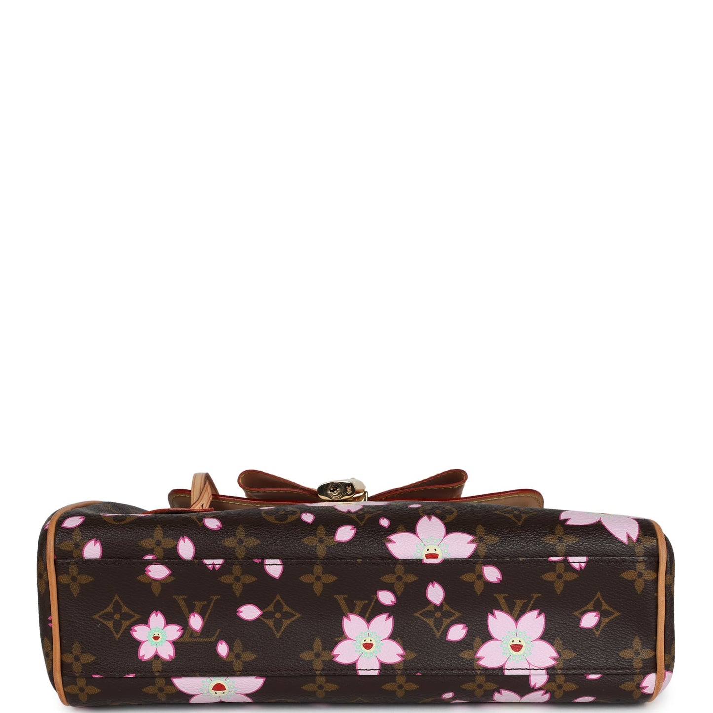 Louis Vuitton Vintage x Takashi Murakami Sac Retro PM Brown Monogram Cherry Blossom Gold Hardware