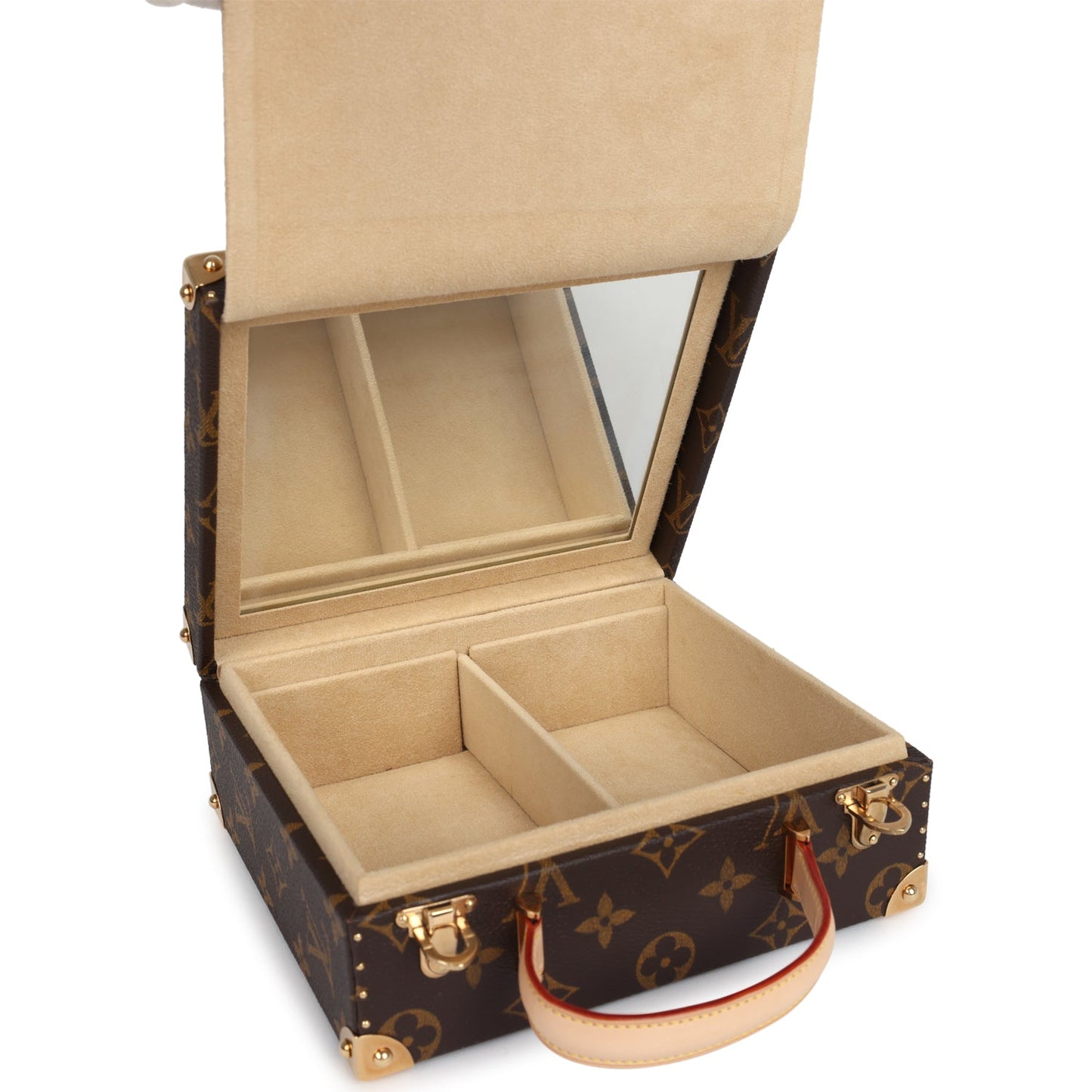 Louis Vuitton Vintage x Takashi Murakami Hands Jewelry Trunk Brown Multi Monogram Hands Brass Hardware