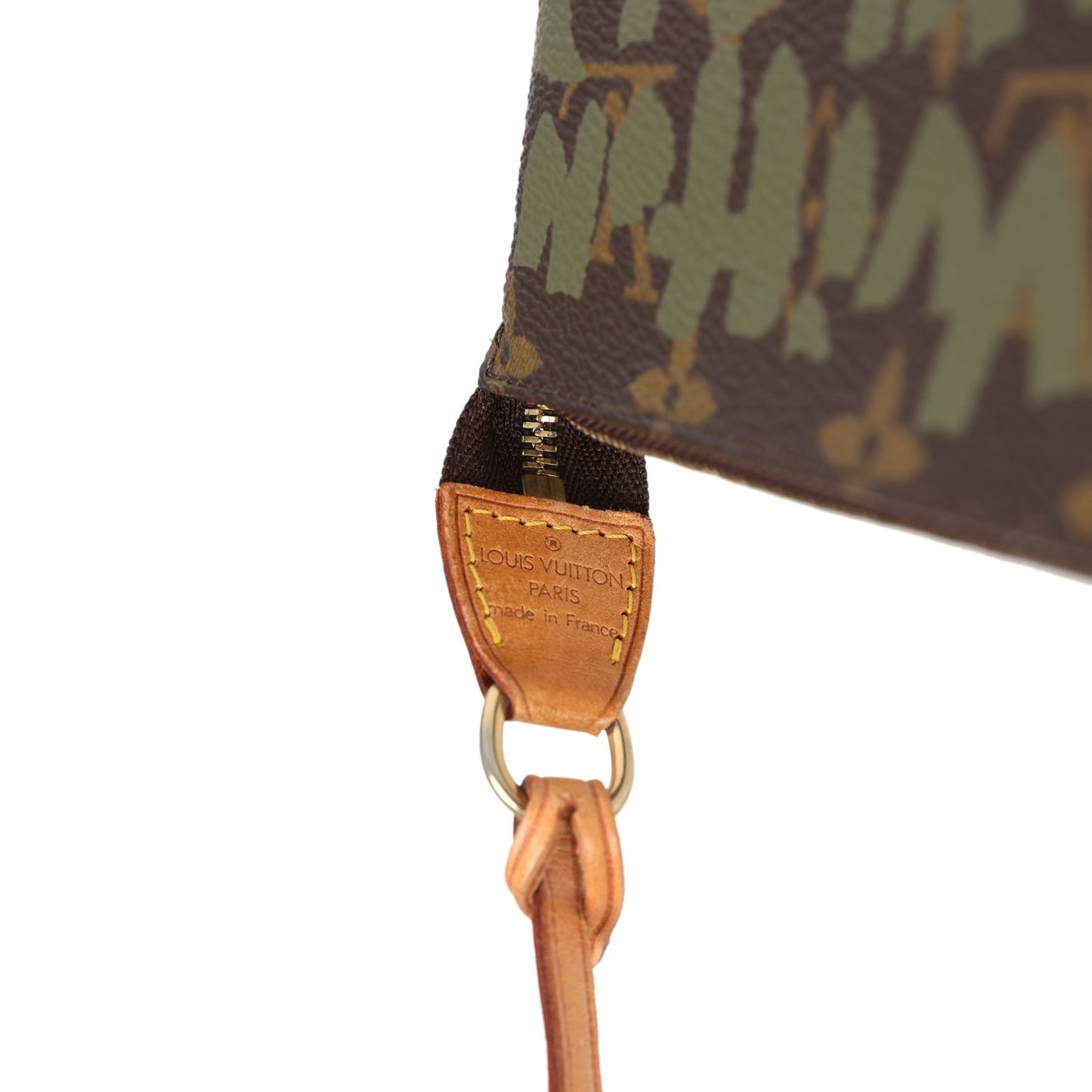 Louis Vuitton Vintage x Stephen Sprouse Pochette Accessories Khaki Graffiti Gold Hardware