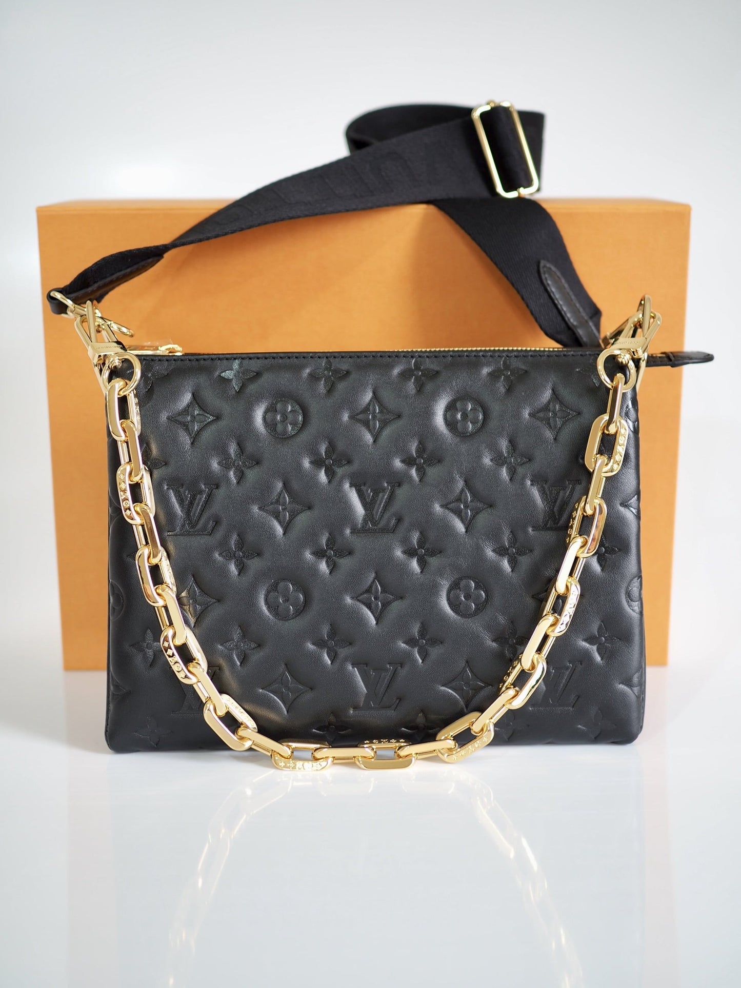 Louis Vuitton Monogram Coussin MM Black