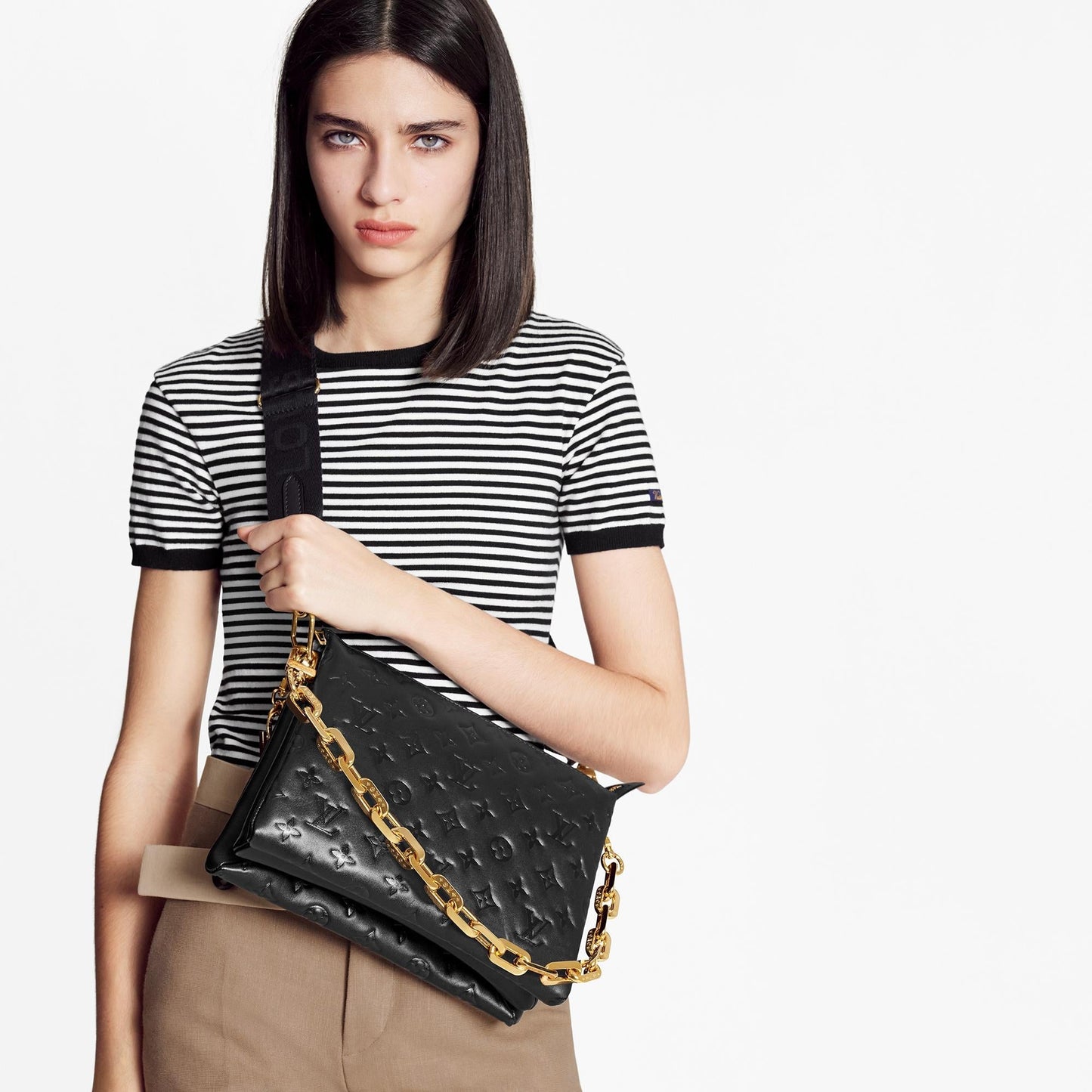 Louis Vuitton Monogram Coussin MM Black