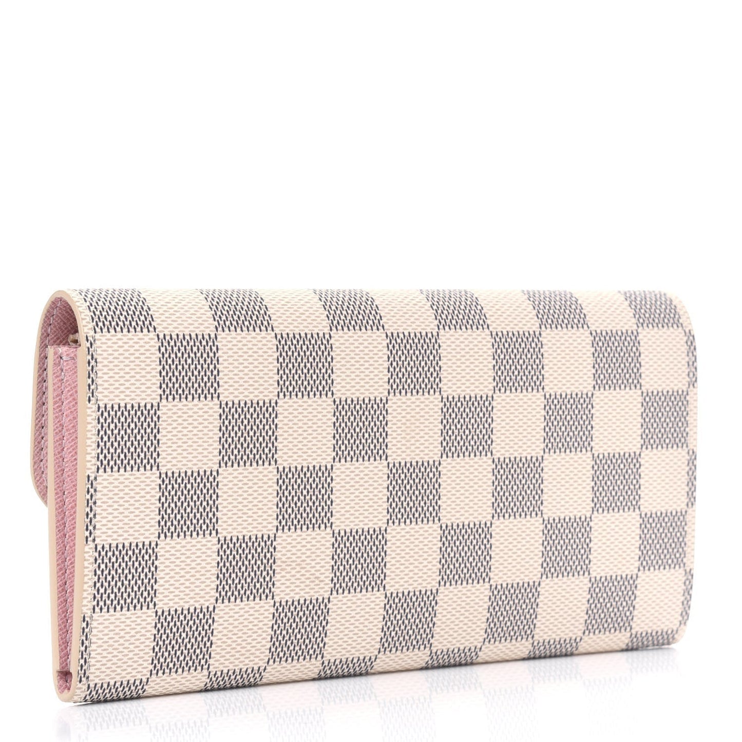GLM-Damier Azur Emilie Wallet Rose Ballerine