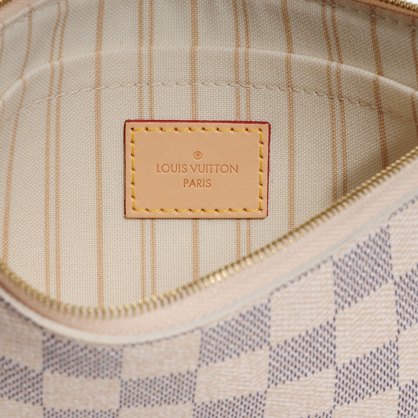 LOUIS VUITTON DAMIER AZUR NEVERFULL NM GM POCHETTE