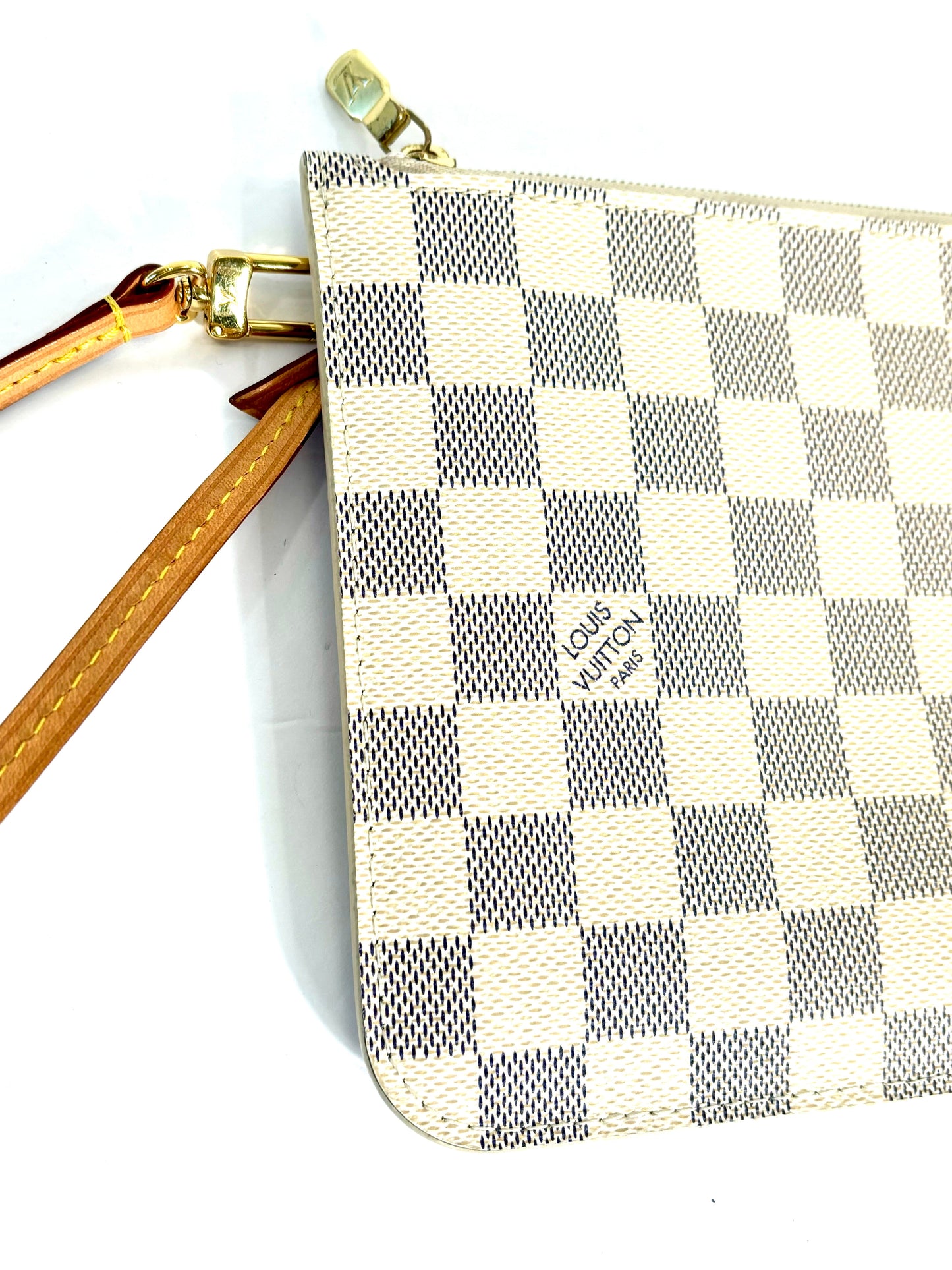 LOUIS VUITTON DAMIER AZUR NEVERFULL NM GM POCHETTE