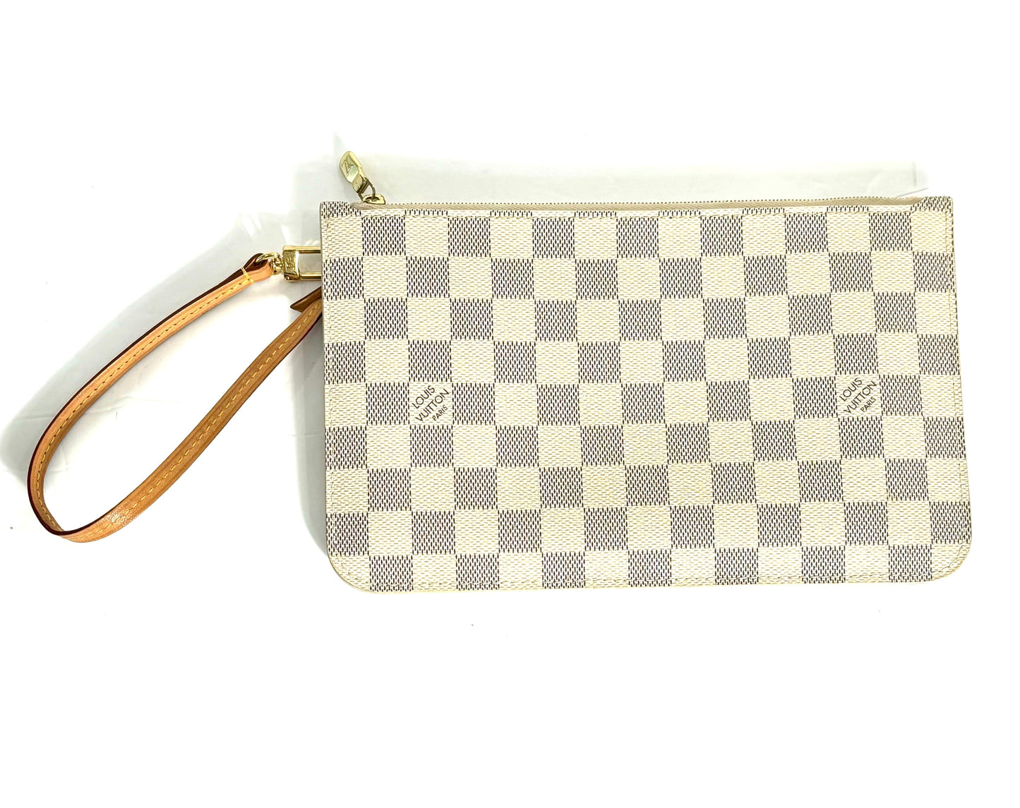 LOUIS VUITTON DAMIER AZUR NEVERFULL NM GM POCHETTE
