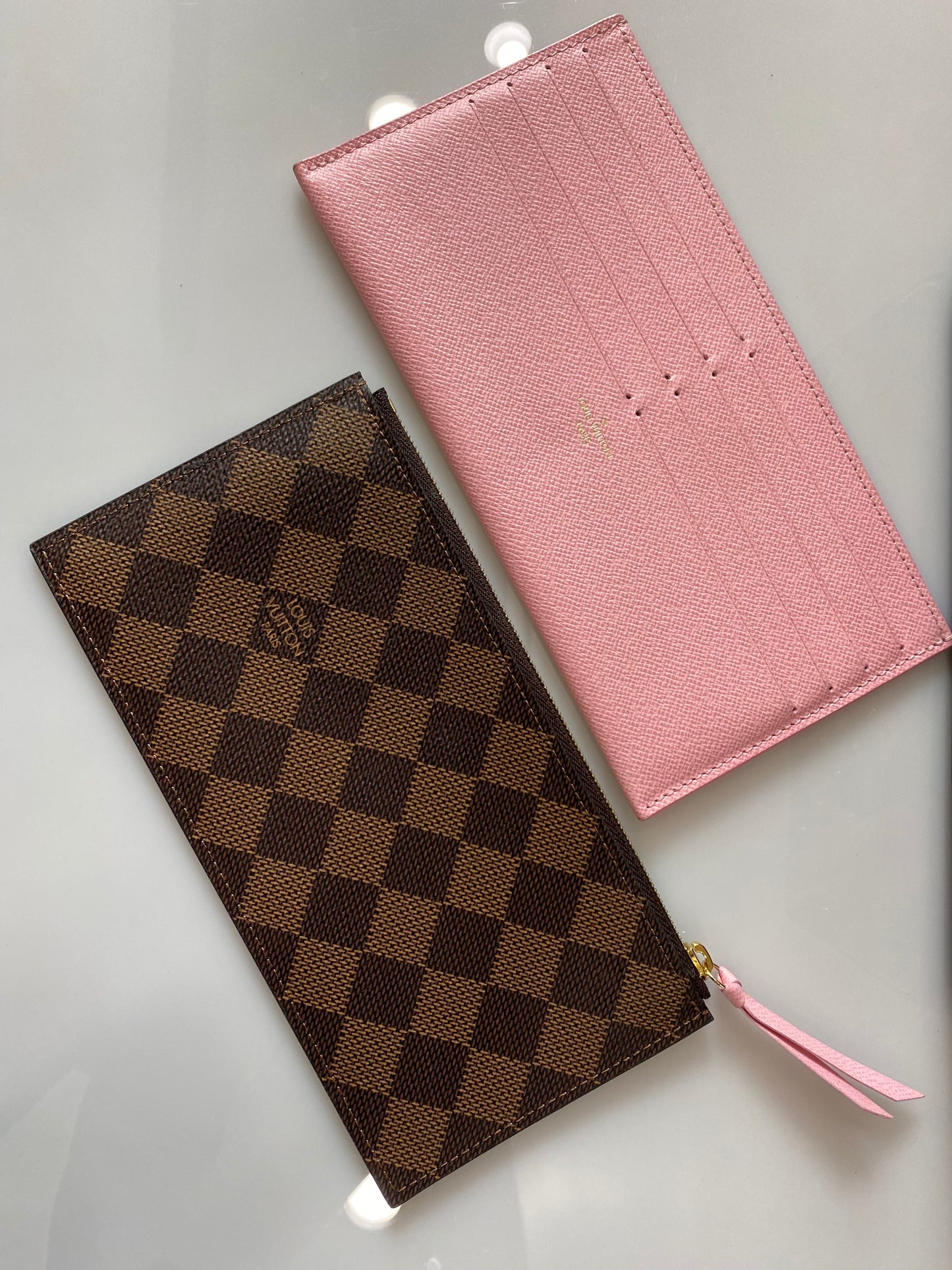 LOUIS VUITTON DAMIER EBENE FLOWER STUDDED FELICIE POCHETTE