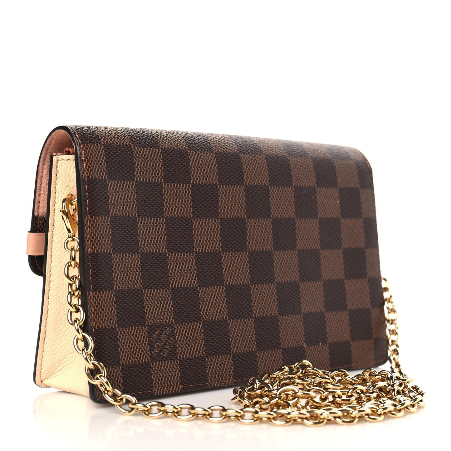 LOUIS VUITTON DAMIER EBENE VAVIN CHAIN WALLET ON CHAIN CREAM