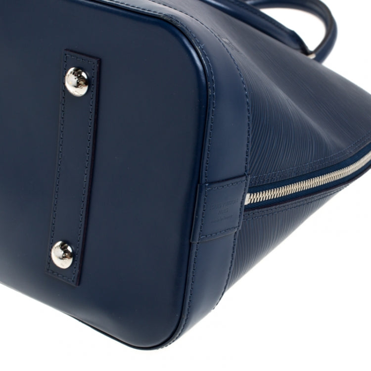 LOUIS VUITTON INDIGO EPI LEATHER ALMA GM BAG