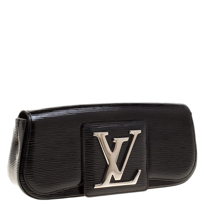 Louis Vuitton Black Electric EPI Leather Sobe Clutch