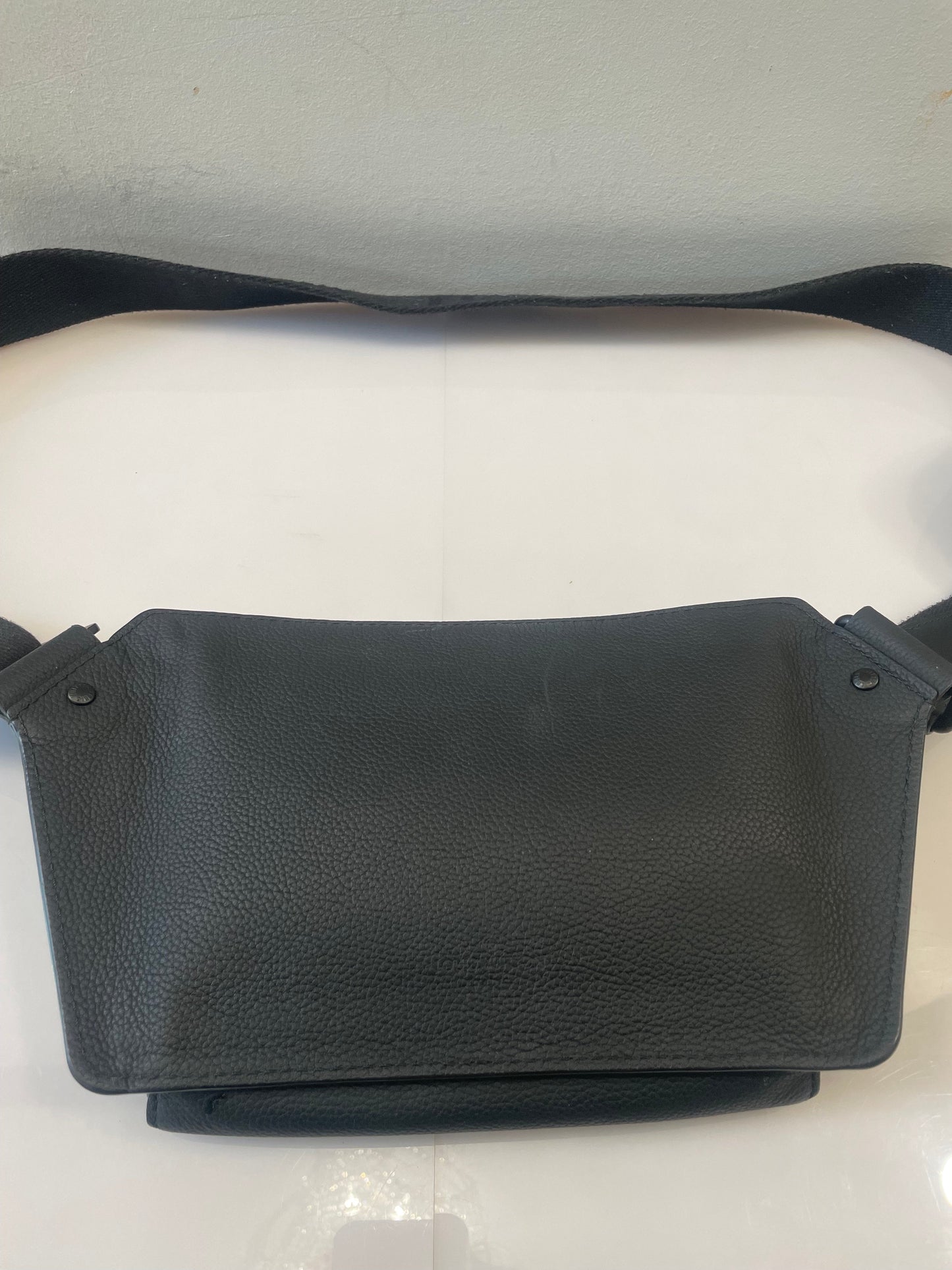 LOUIS VUITTON GRAINED CALFSKIN AEROGRAM TAKEOFF SLING BAG