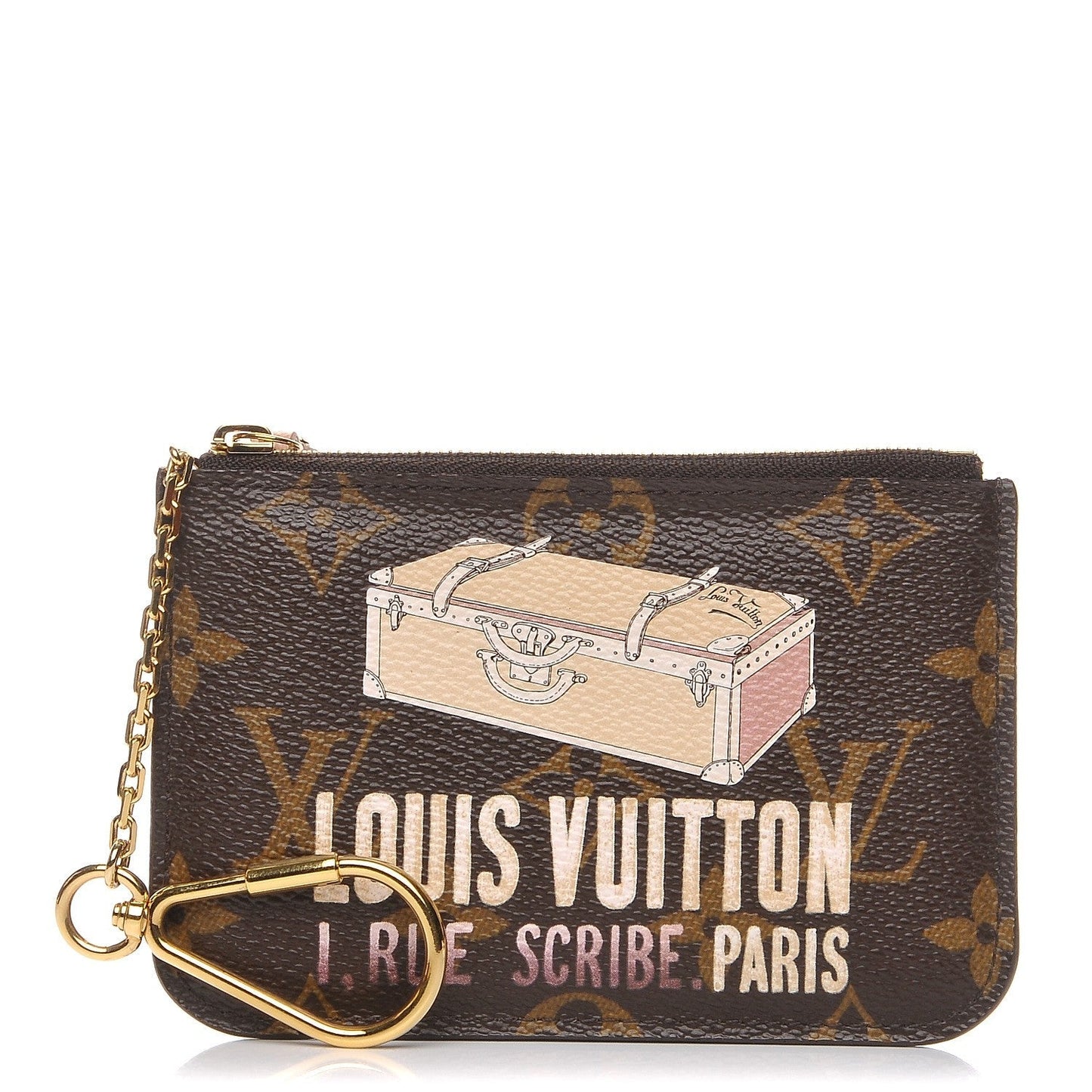 LOUIS VUITTON LIMITED EDITION MONOGRAM AFFICHE KEY PURSE