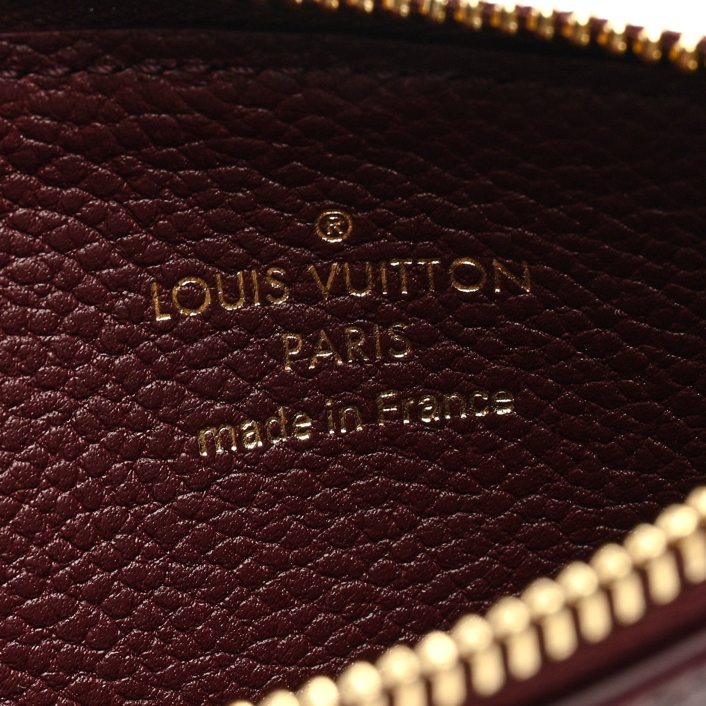 LOUIS VUITTON EMPREINTE LEATHER MONOGRAM ROMY CARD CASE