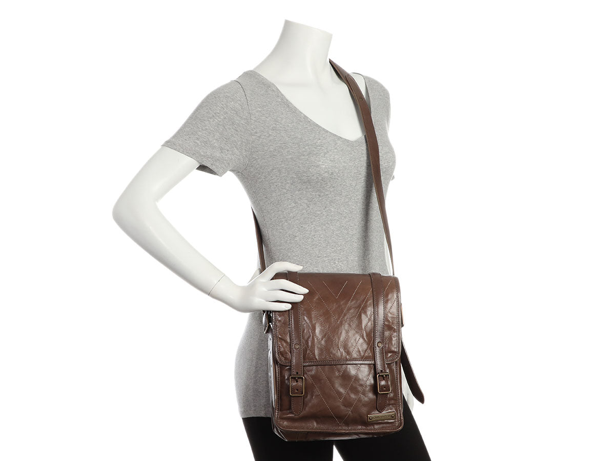 Louis Vuitton Gris Soana Trotteur Messenger Bag