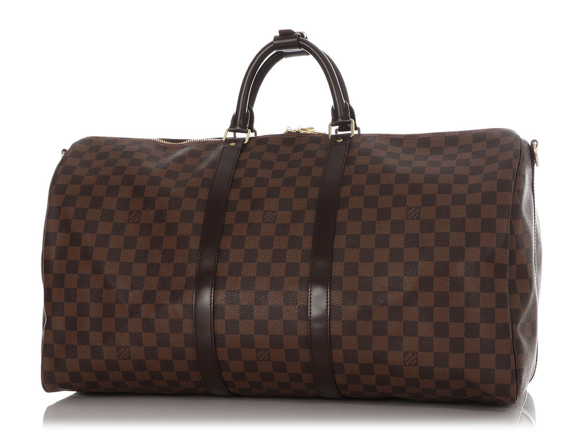 Louis Vuitton Damier EbÃ¨ne Keepall BandouliÃ¨re 55