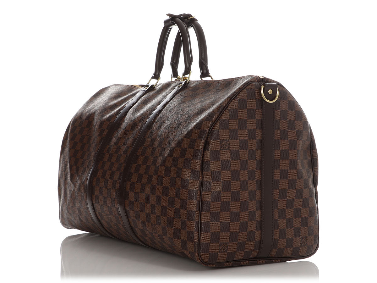 Louis Vuitton Damier EbÃ¨ne Keepall BandouliÃ¨re 55