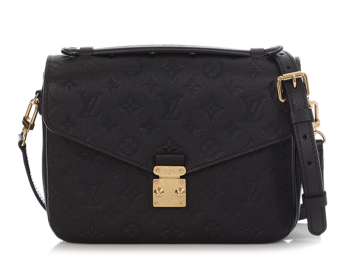 Louis Vuitton Black Monogram Empreinte Pochette MÃ©tis