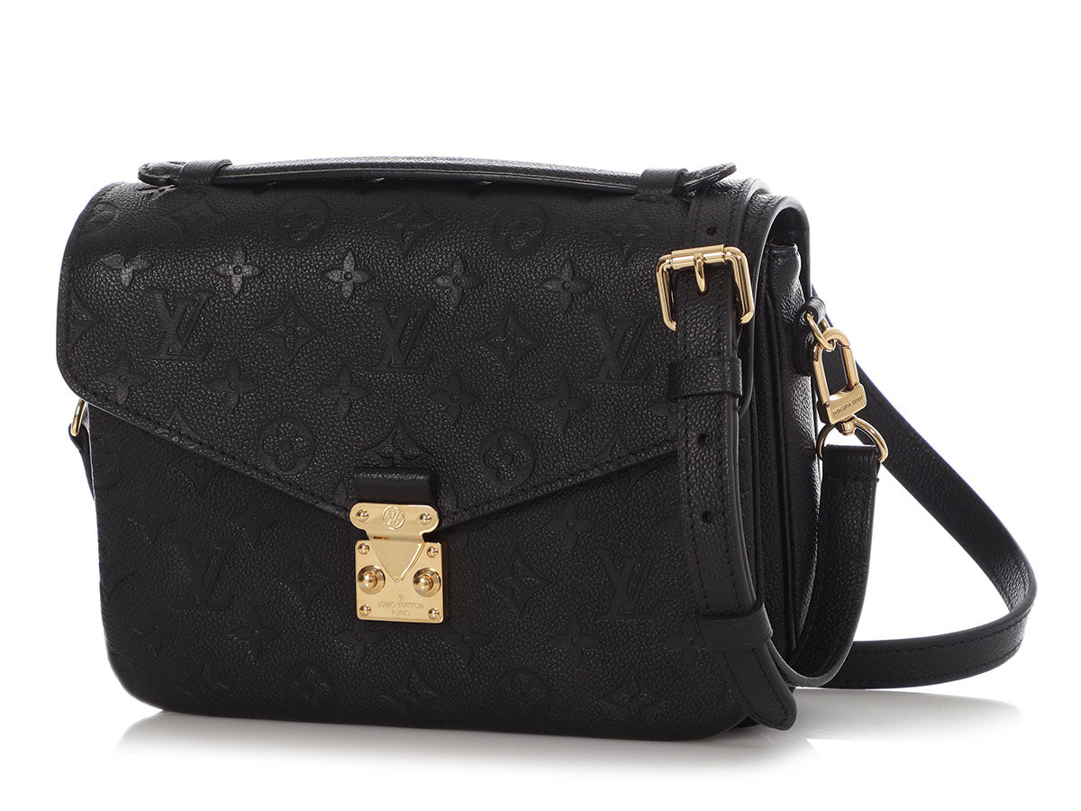 Louis Vuitton Black Monogram Empreinte Pochette MÃ©tis