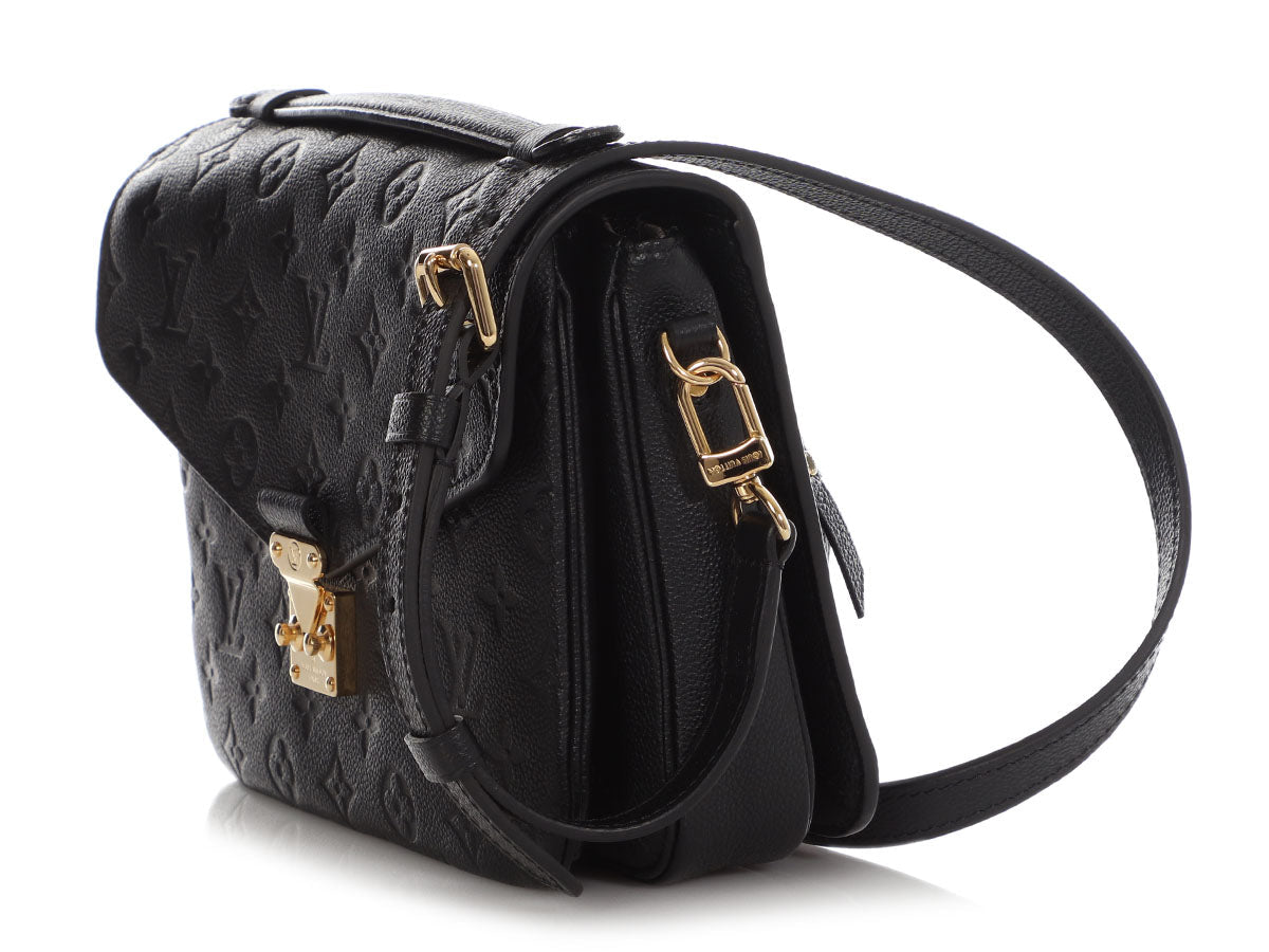 Louis Vuitton Black Monogram Empreinte Pochette MÃ©tis