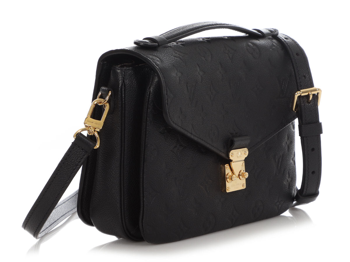 Louis Vuitton Black Monogram Empreinte Pochette MÃ©tis