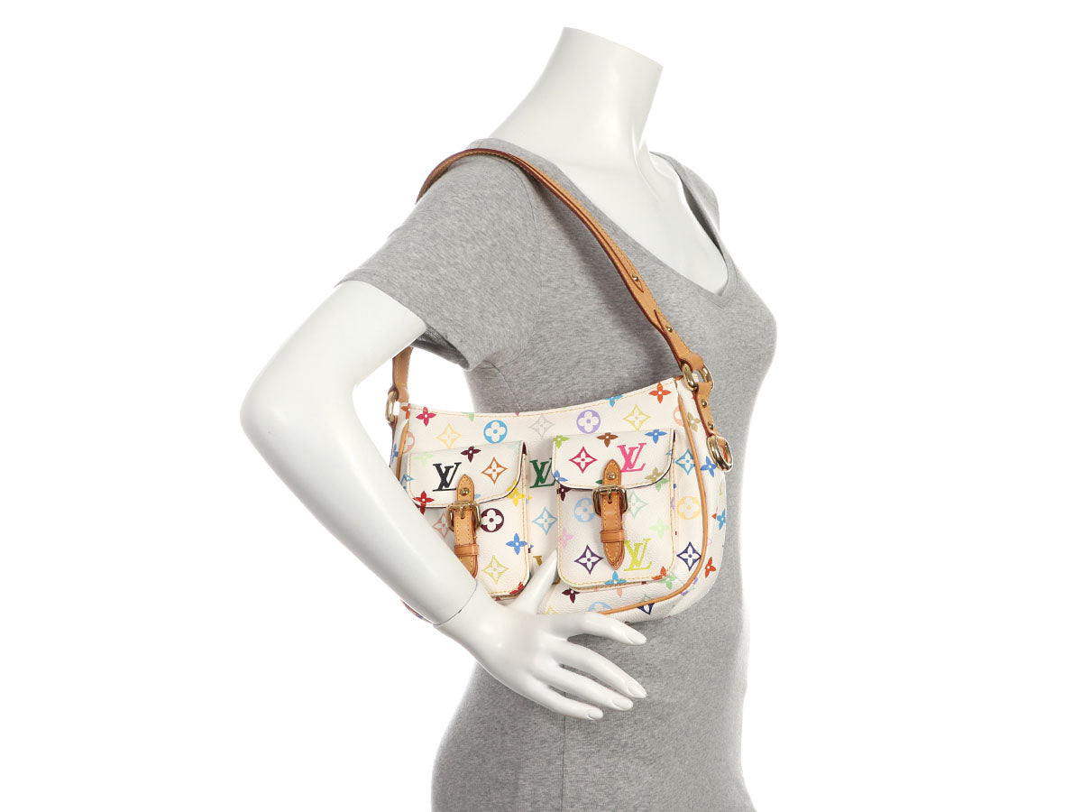 Louis Vuitton White Multicolore Monogram Lodge PM