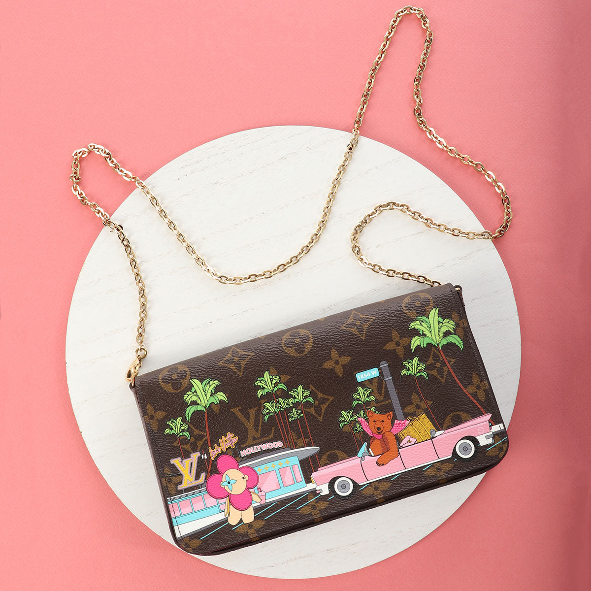 Louis Vuitton 2021 Monogram Christmas Animation Hollywood FÃ©licie Pochette