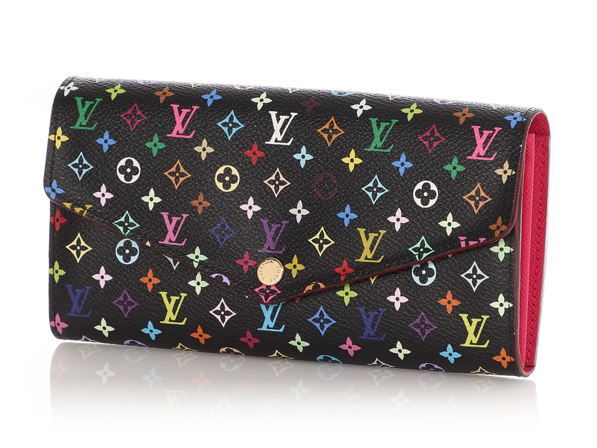 Louis Vuitton Noir Multicolore Monogram Sarah Wallet