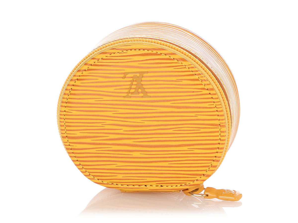 Louis Vuitton Yellow Epi Bijoux Jewelry Case