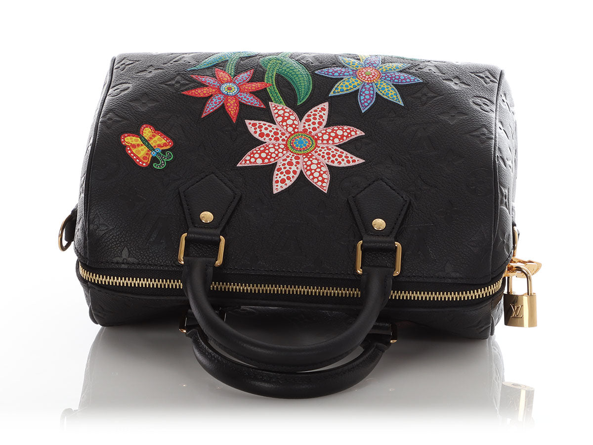 Louis Vuitton Yayoi Kusama Flowers Monogram Empreinte Speedy BandouliÃ¨re 25