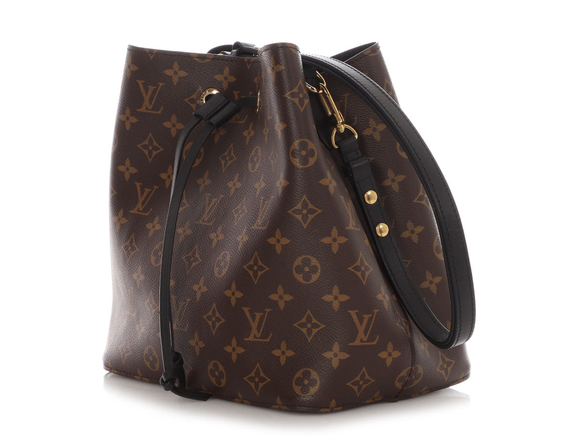 Louis Vuitton Monogram and Black NÃ©oNoÃ© MM