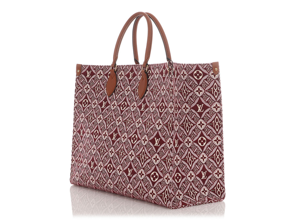 Louis Vuitton Bordeaux Jacquard Since 1854 Onthego GM