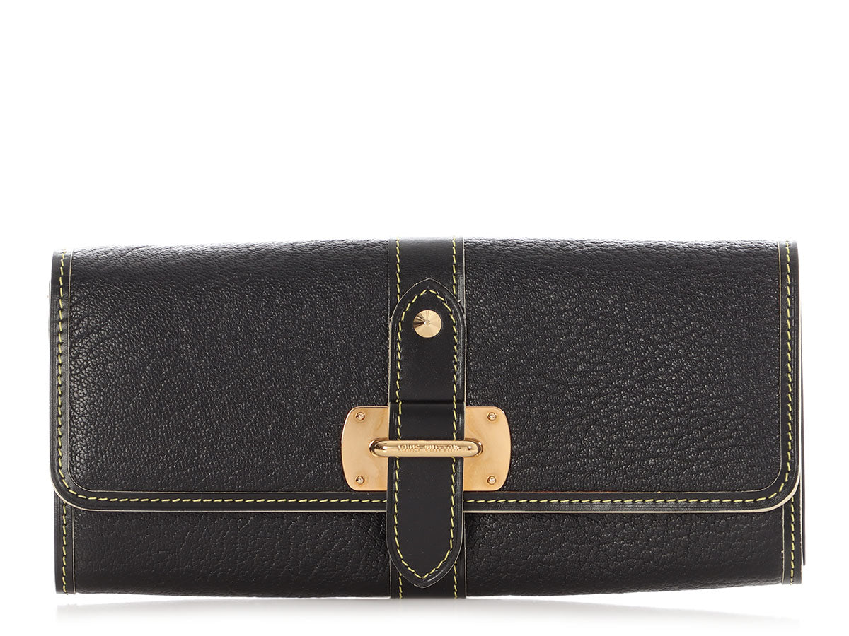 Louis Vuitton Black Suhali Le Favori Wallet
