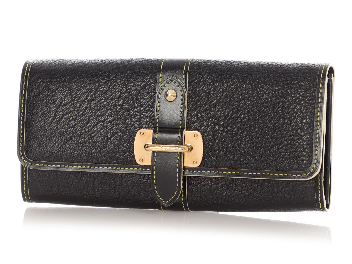 Louis Vuitton Black Suhali Le Favori Wallet