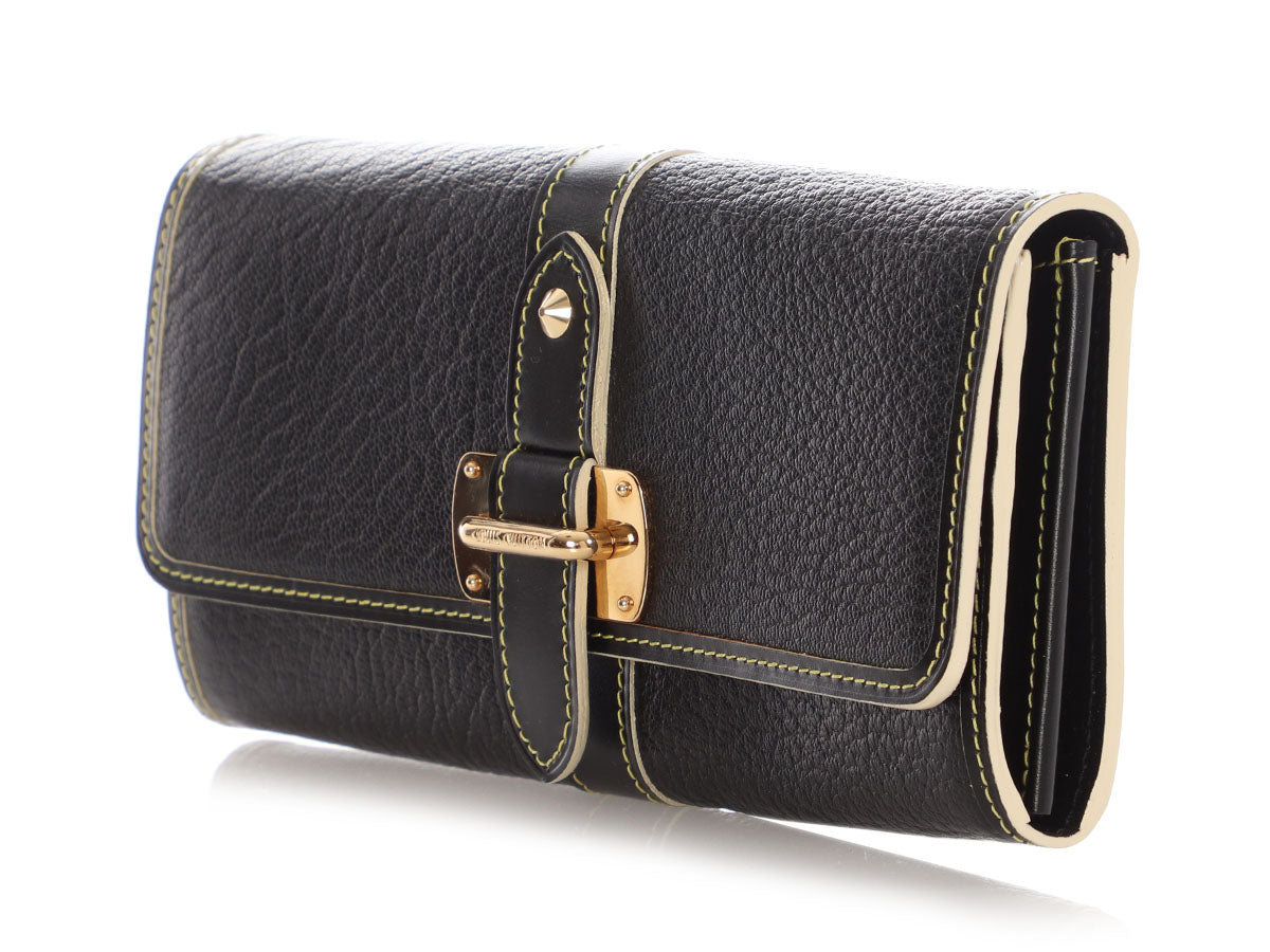 Louis Vuitton Black Suhali Le Favori Wallet