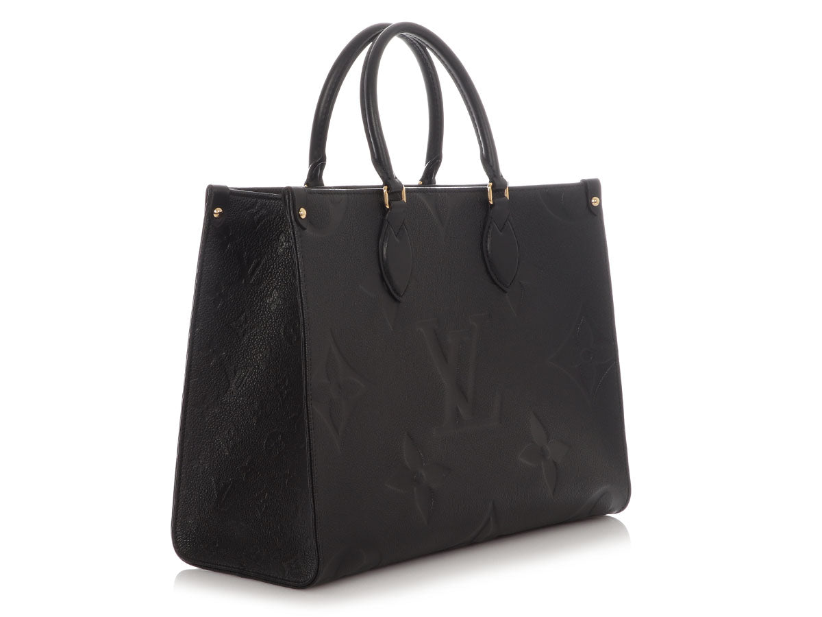 Louis Vuitton Black Monogram Empreinte Onthego MM