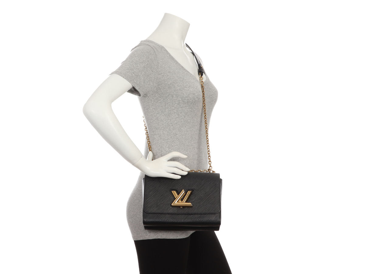Louis Vuitton Black Epi Twist MM