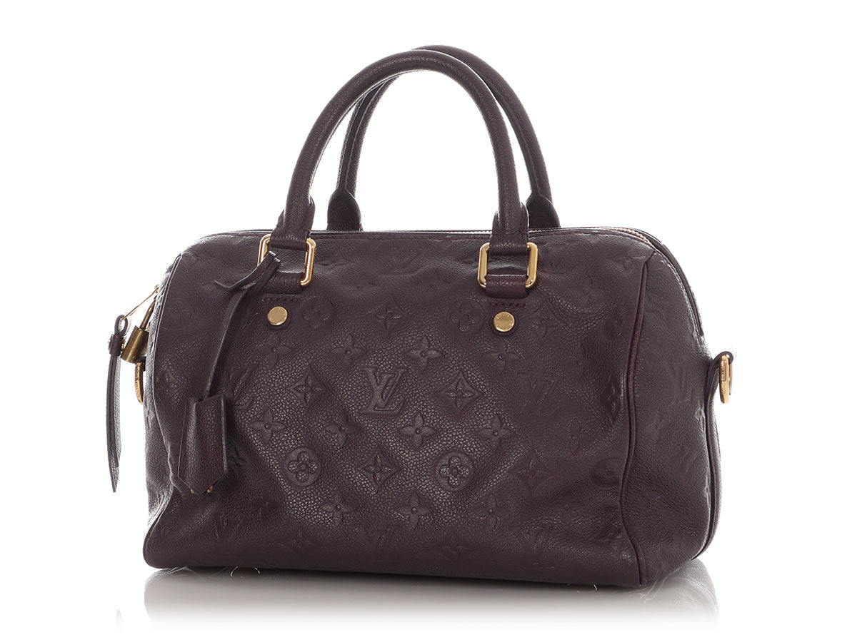 Louis Vuitton Aubergine Empreinte Speedy BandouliÃ¨re 25