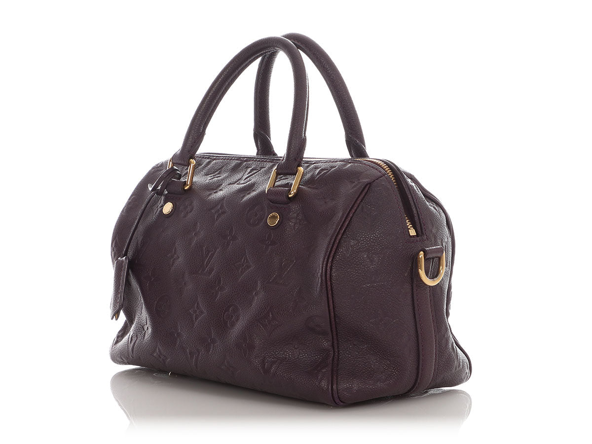 Louis Vuitton Aubergine Empreinte Speedy BandouliÃ¨re 25