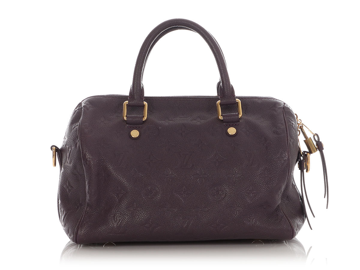 Louis Vuitton Aubergine Empreinte Speedy BandouliÃ¨re 25