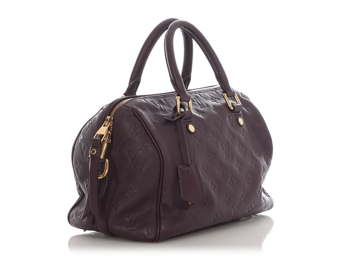 Louis Vuitton Aubergine Empreinte Speedy BandouliÃ¨re 25
