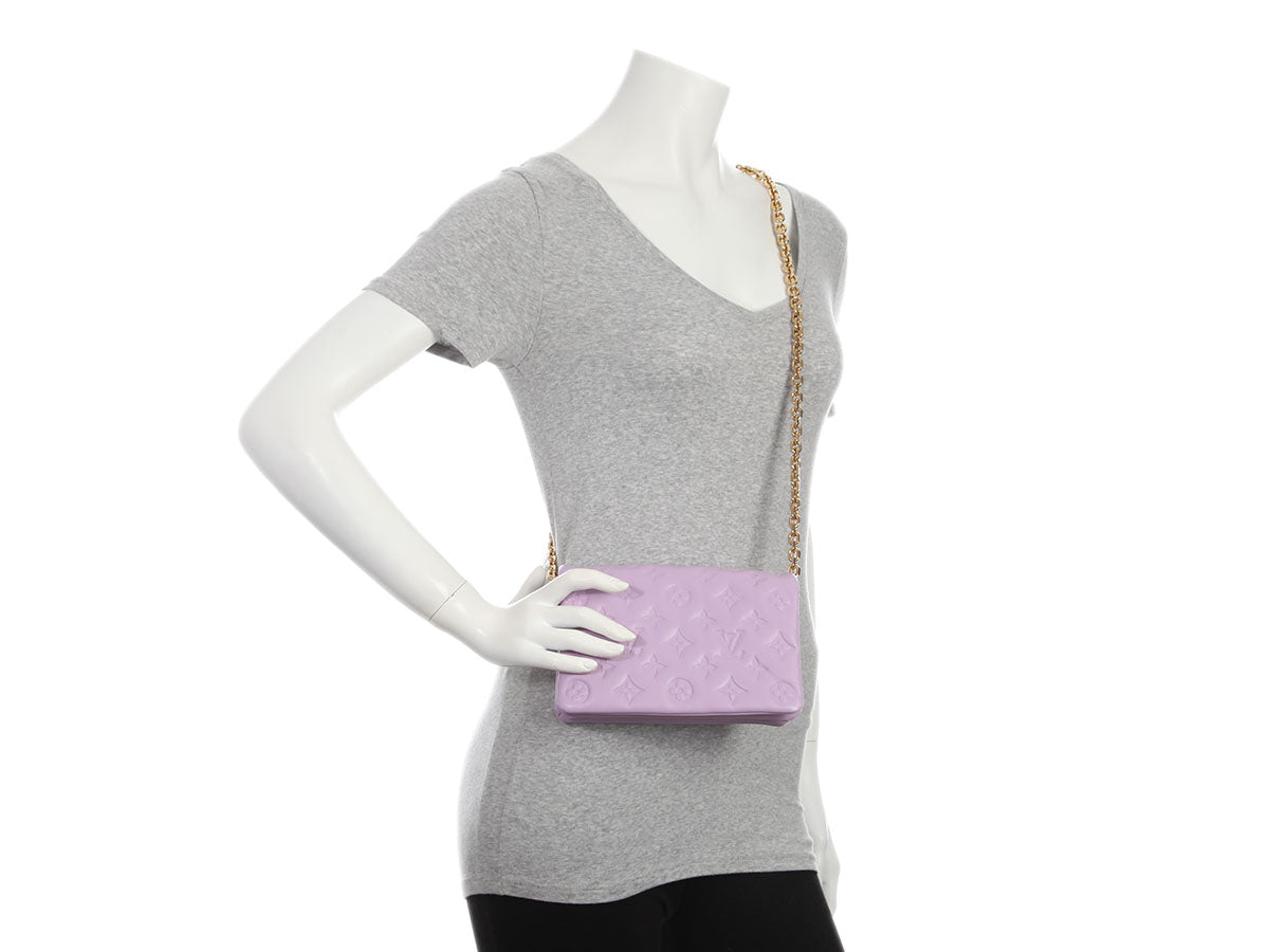 Louis Vuitton Parme Lambskin Pochette Coussin