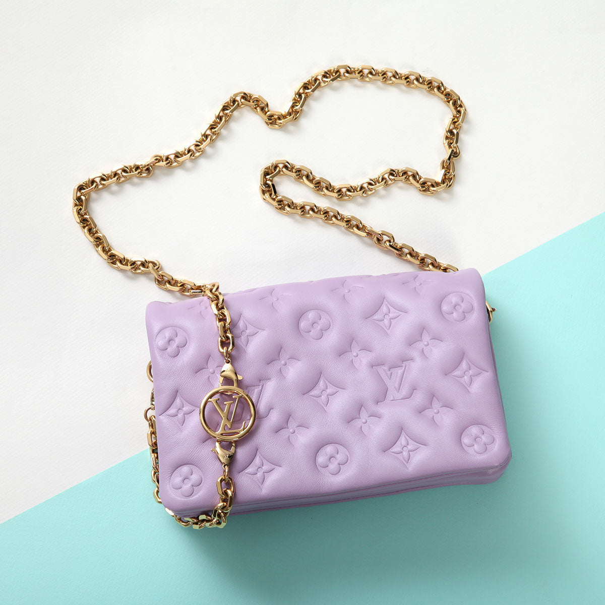 Louis Vuitton Parme Lambskin Pochette Coussin