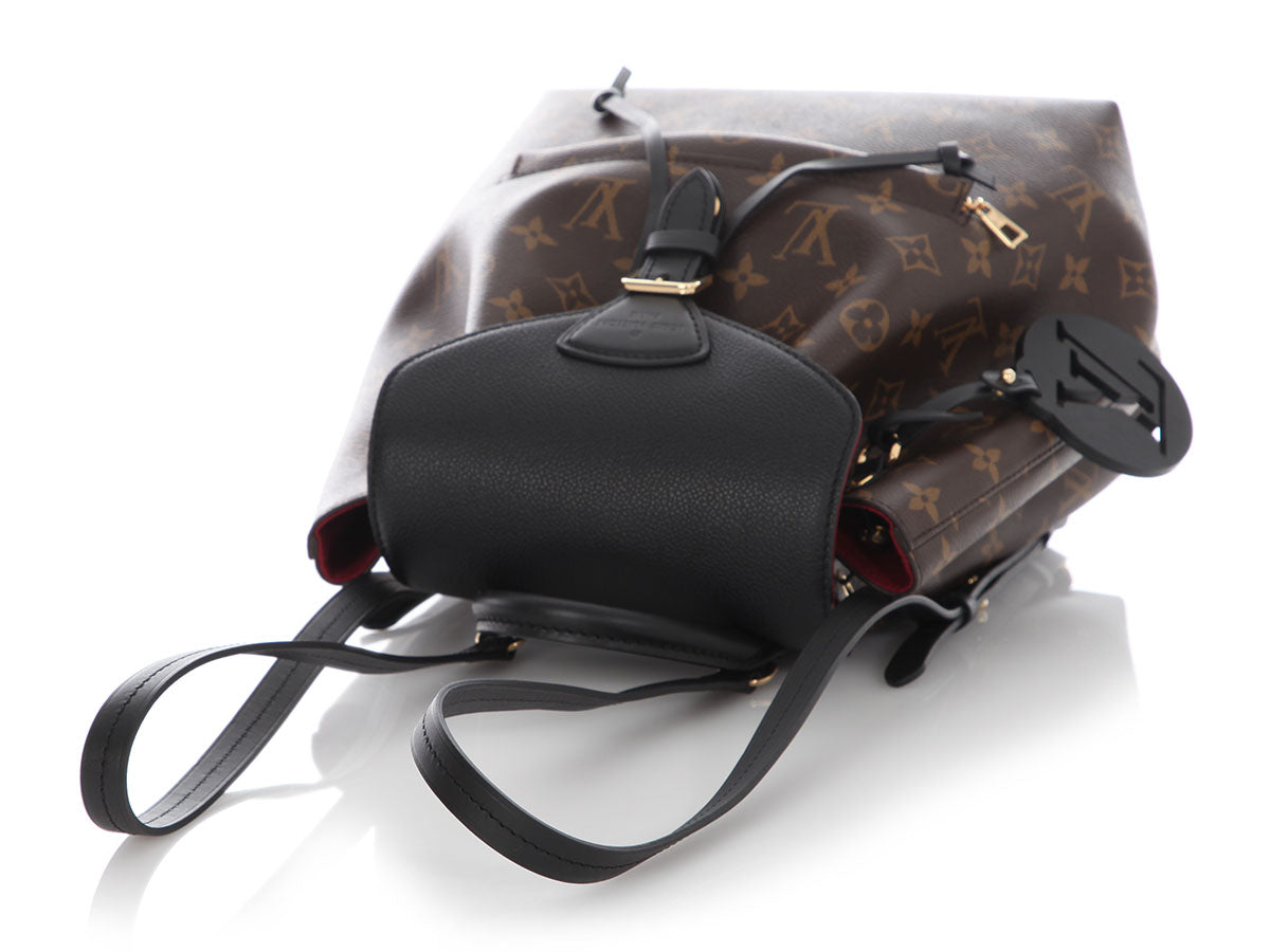 Louis Vuitton Monogram and Black Leather Montsouris PM NM