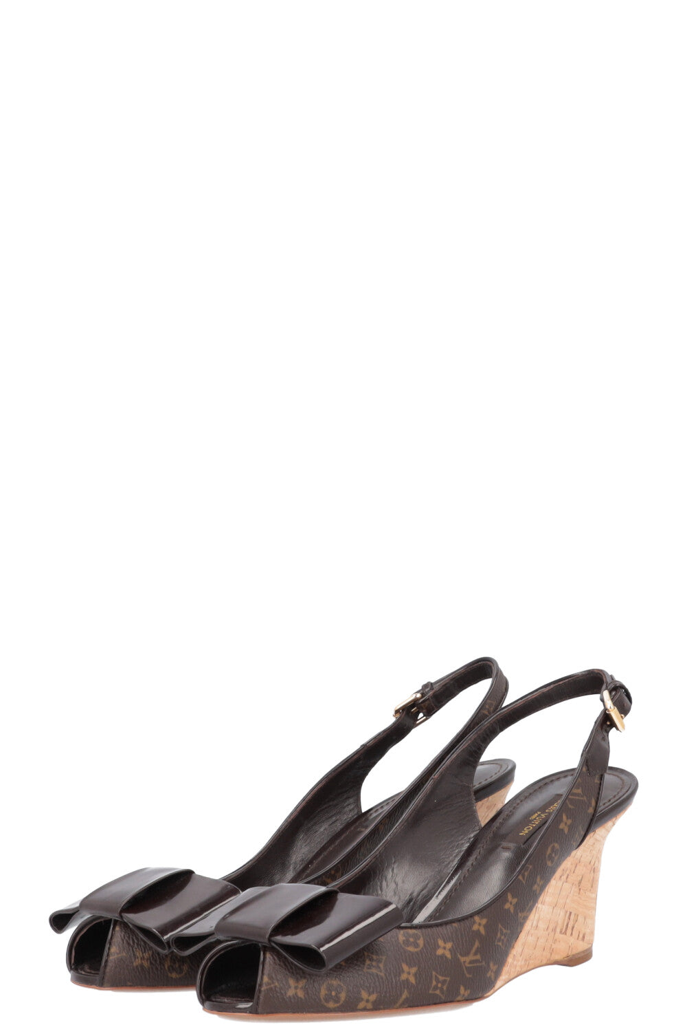 LOUIS VUITTON Wedges MNG Brown