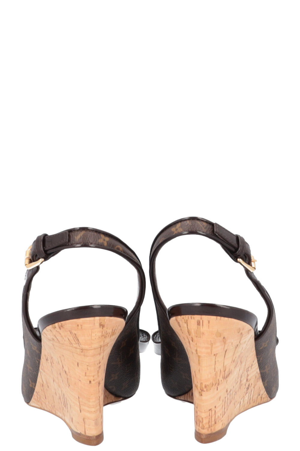 LOUIS VUITTON Wedges MNG Brown