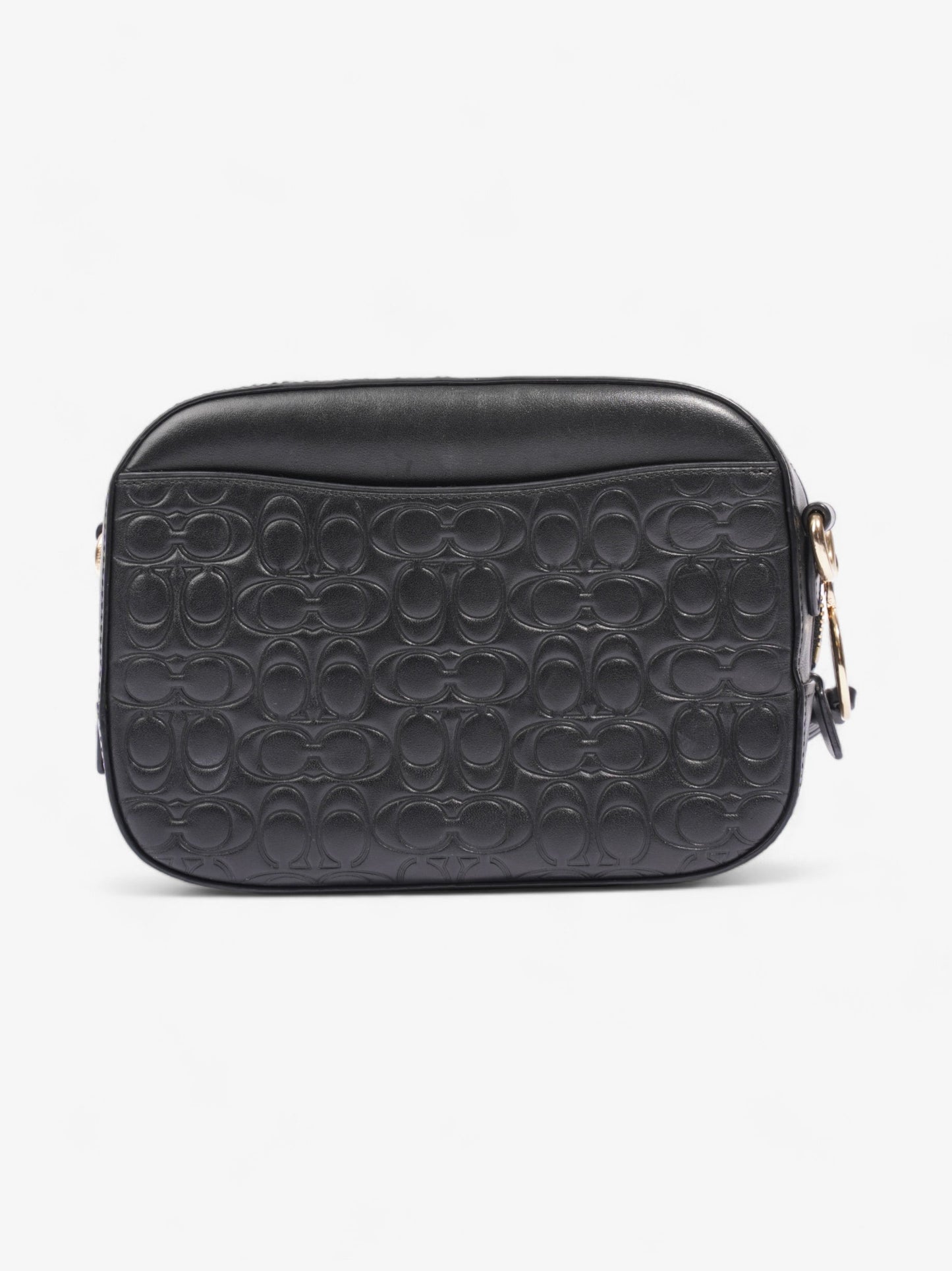 Coach Camera Bag Black Leather